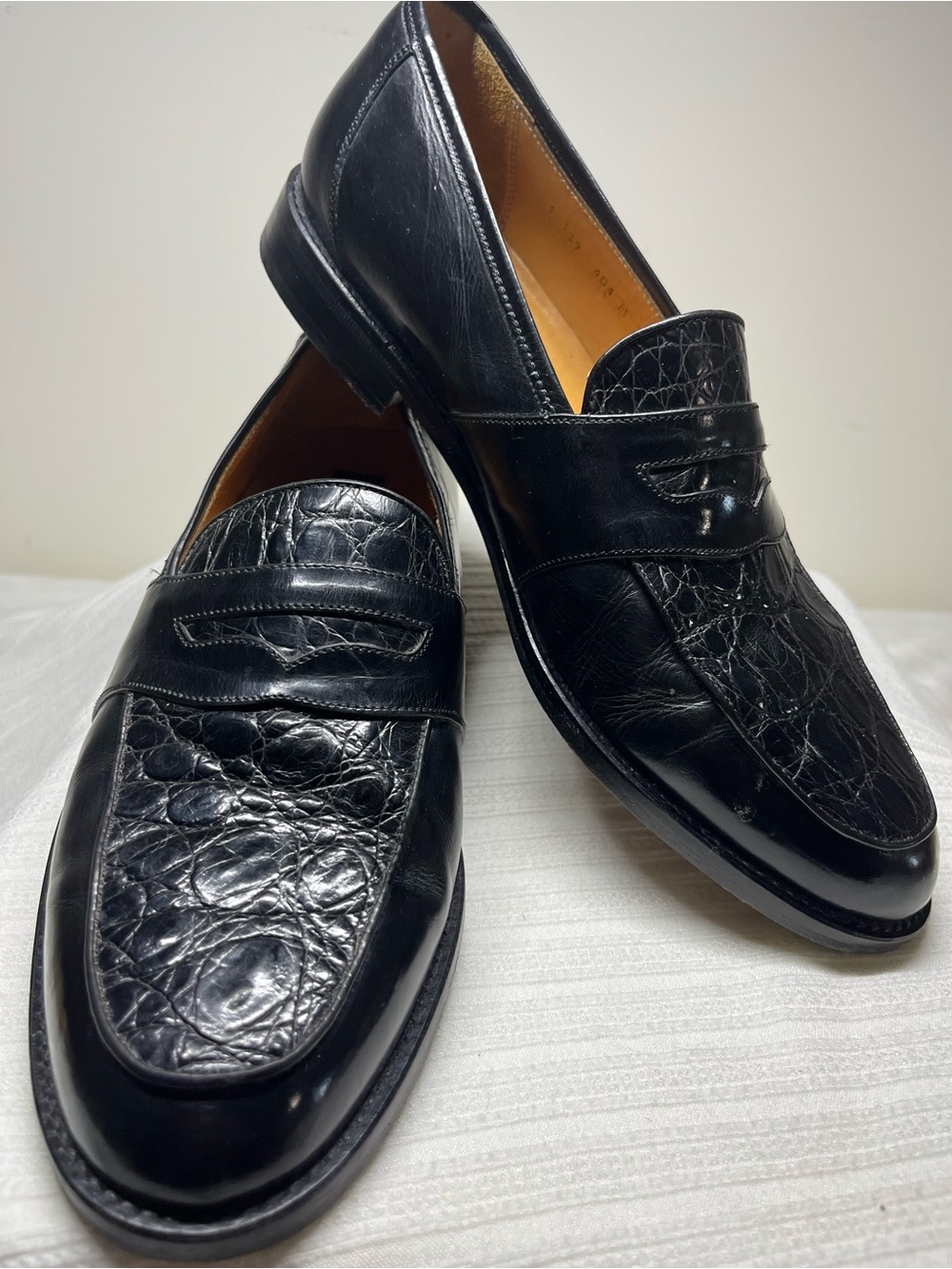 Saks Fifth Avenue Black Penny Loafers